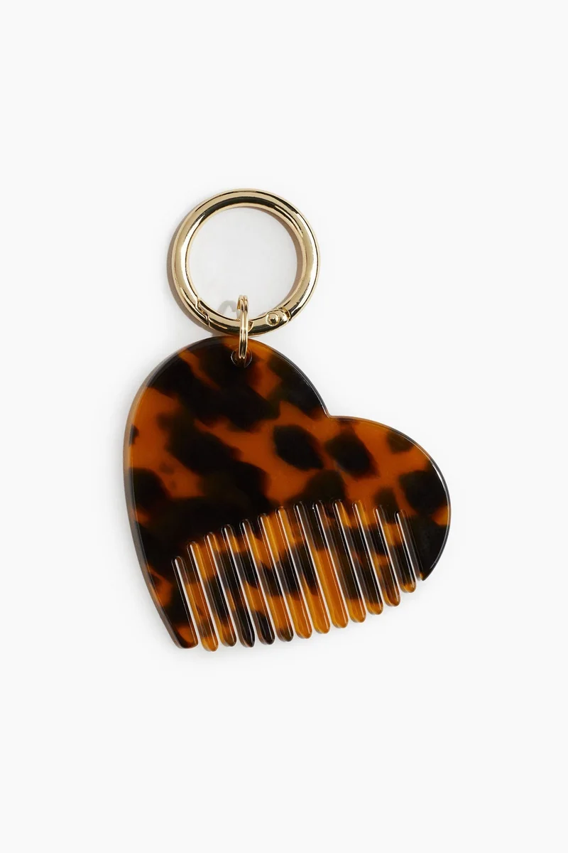 H&M Heart-shaped comb keyring